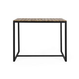 Outdoor Bar Table With Wooden Top