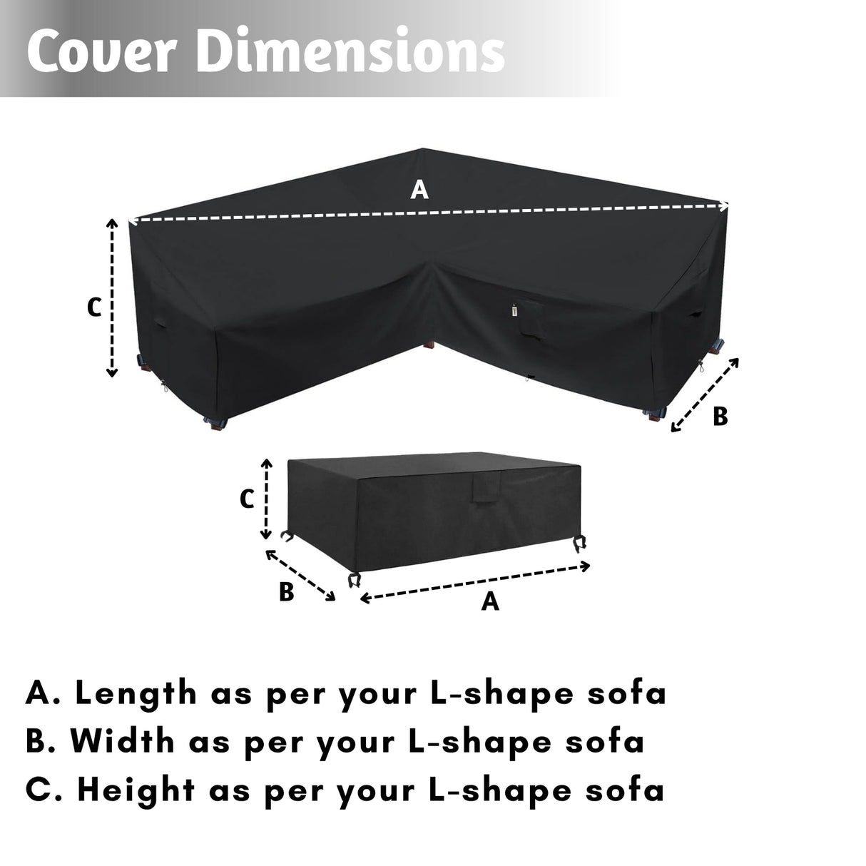 L-Shape Sofa Set Cover
