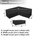 L-Shape Sofa Set Cover