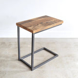 Solid Sheesham Wood C-Shape Corner Side Table