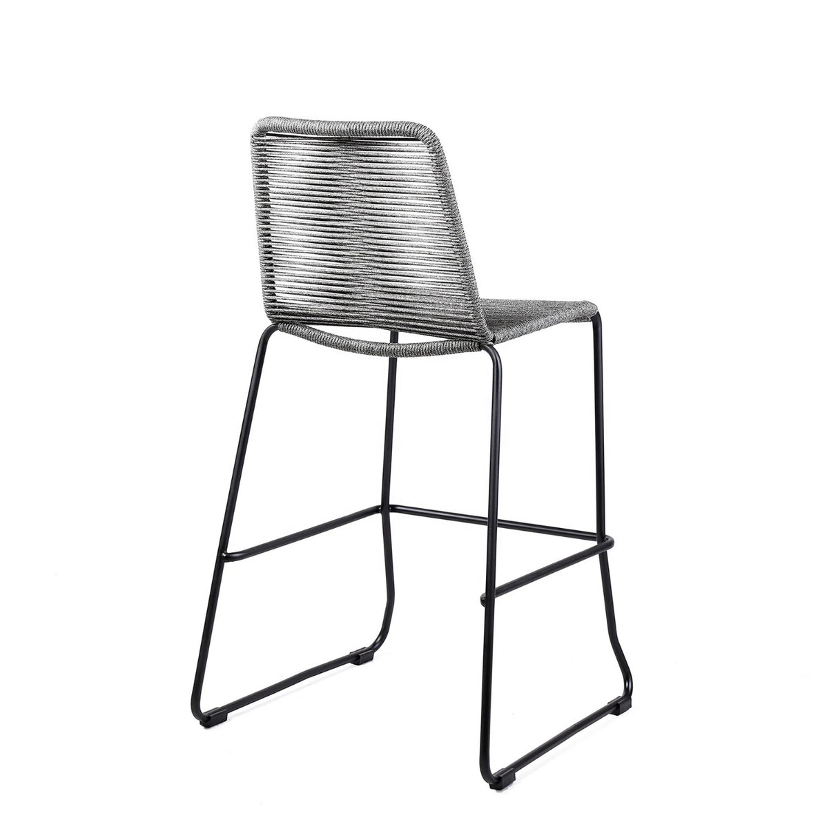 2-Piece Outdoor Rope Bar Chairs – Stylish Comfort Built to Last