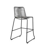 2-Piece Outdoor Rope Bar Chairs – Stylish Comfort Built to Last