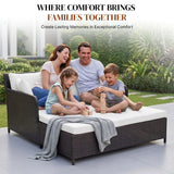Outdoor Patio Double Seater Daybed For Garden, Poolside