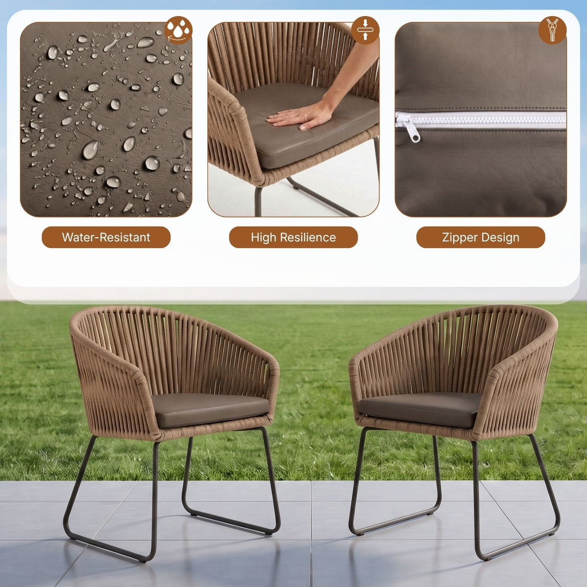 5-Piece Outdoor Patio Dining Set