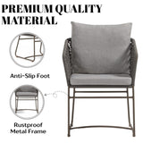 Outdoor Rope 2-Piece Patio Chairs