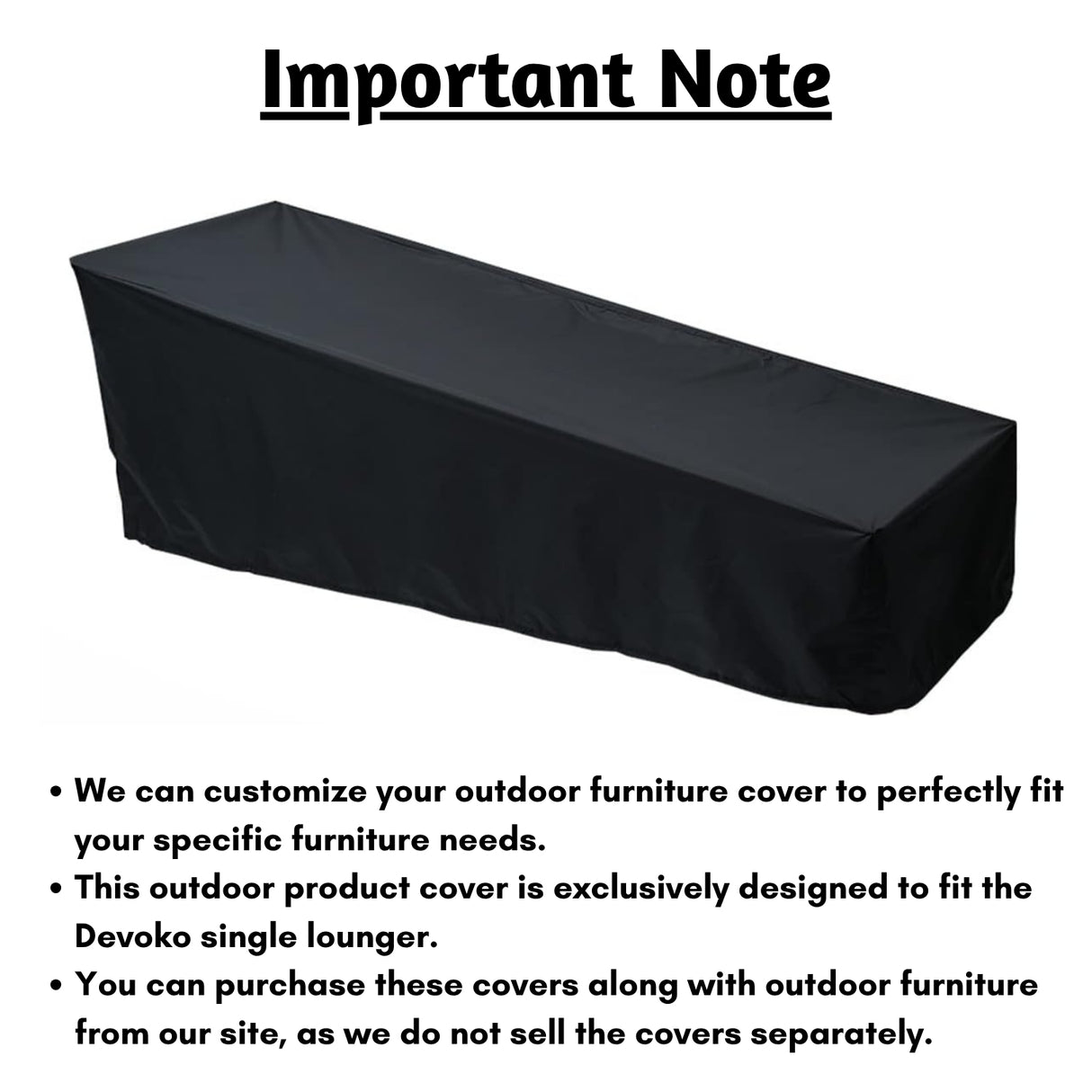 Outdoor Single Lounger Cover