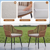 5-Piece Outdoor Rope Patio Dining Set