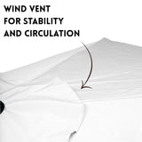 9ft White Color Outdoor Patio Umbrella with Centre Pole