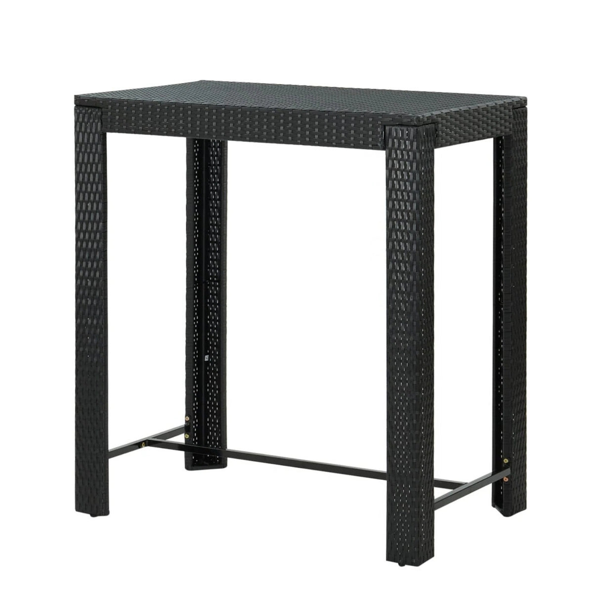 Outdoor Rattan Wicker High Top Bar Table