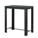 Outdoor Rattan Wicker High Top Bar Table