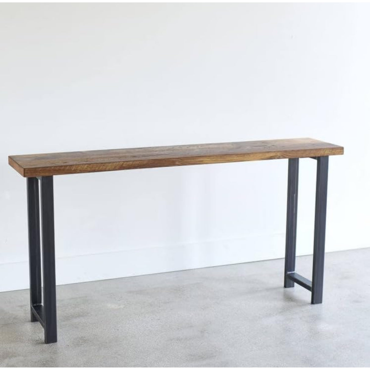 Sheesham Wood Top Modern Console Table