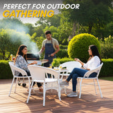 5-Piece Outdoor Rattan Wicker Patio Bistro Set