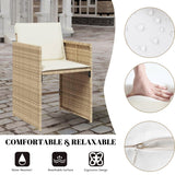 Outdoor Rattan Wicker Dinning Set 9-Piece