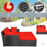 Outdoor Patio Double Seater Daybed For Garden, Poolside