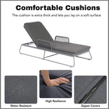 Outdoor Rope Lounge Chair With Side Table