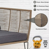 1-Piece Outdoor Rope Loveseat Sofa