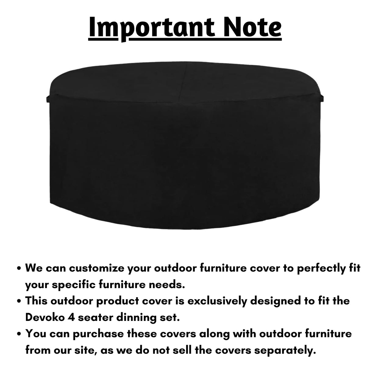 Outdoor 4+1 Dinning Set Cover