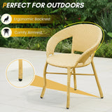 5-Piece Outdoor Rattan Wicker Patio Bistro Set