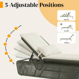 Outdoor Rope Lounge Chair With 2-Tier Table