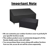 Outdoor Double Seater Sofa With Table Cover