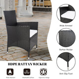 9-Piece Outdoor Rattan Wicker Dinning Table Set