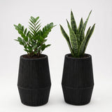 Outdoor Rope Planter Set of 2 (Black)