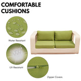 4-Piece Outdoor Rattan Wicker Patio Sofa Set