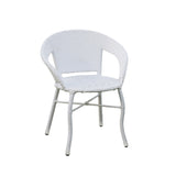 Outdoor Wicker 5-Piece Patio Set with Outdoor Umbrella