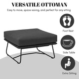 Outdoor All-Weather Rope Ottoman
