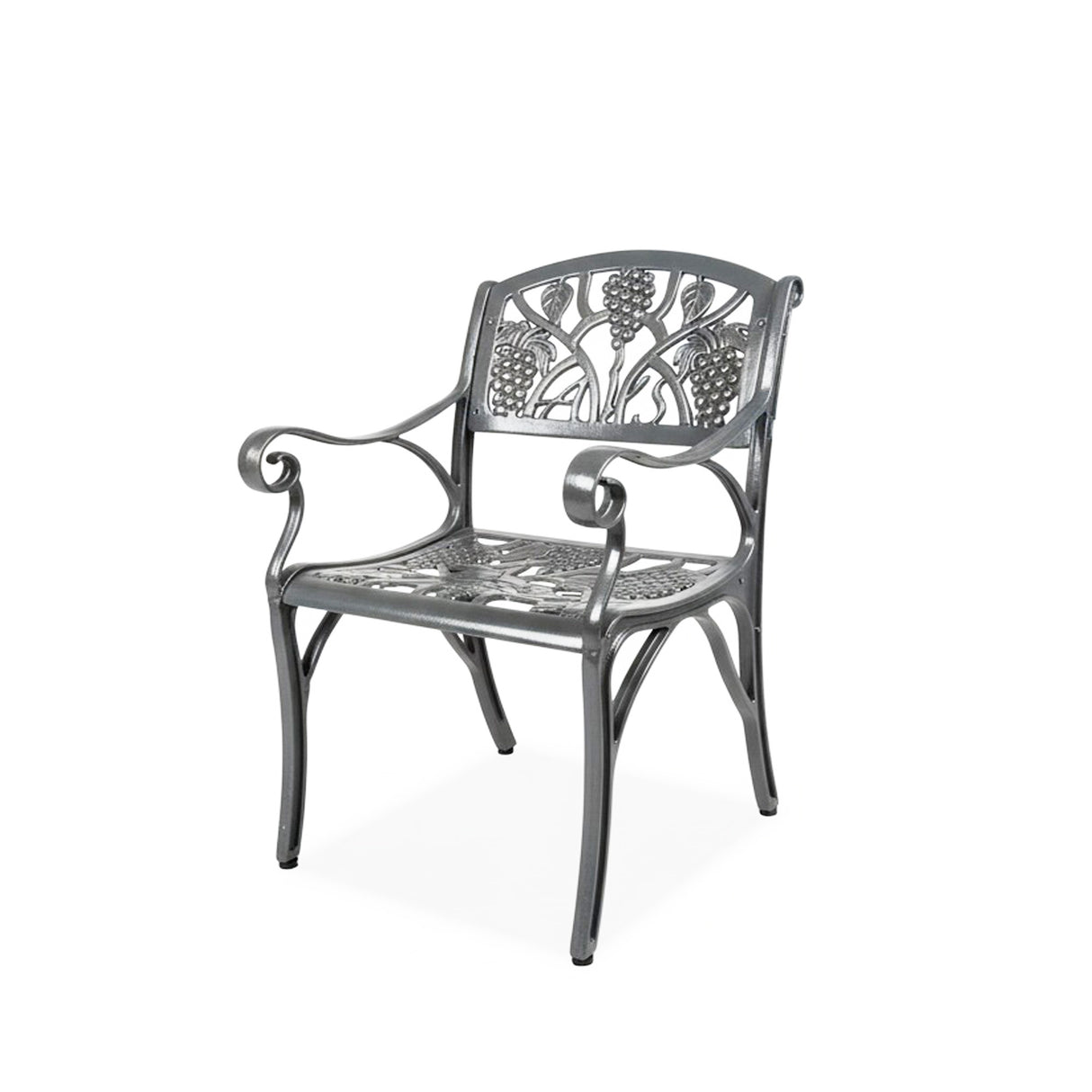Outdoor Cast Aluminium 5-Piece Patio Bistro Set (Grey)