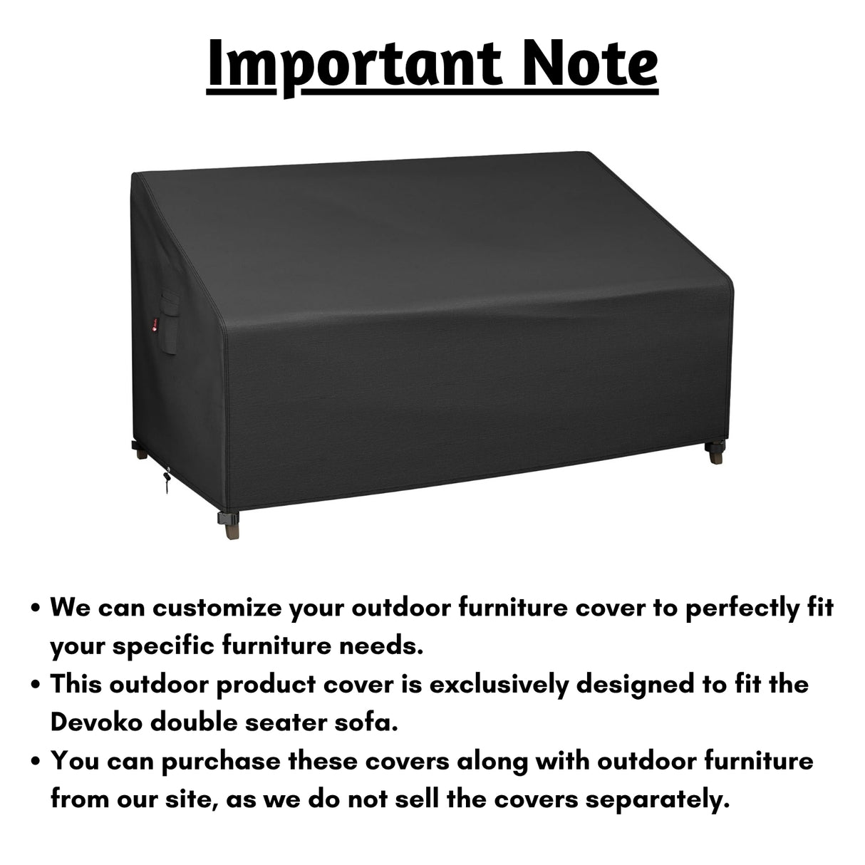 Outdoor Double Seater Sofa Cover