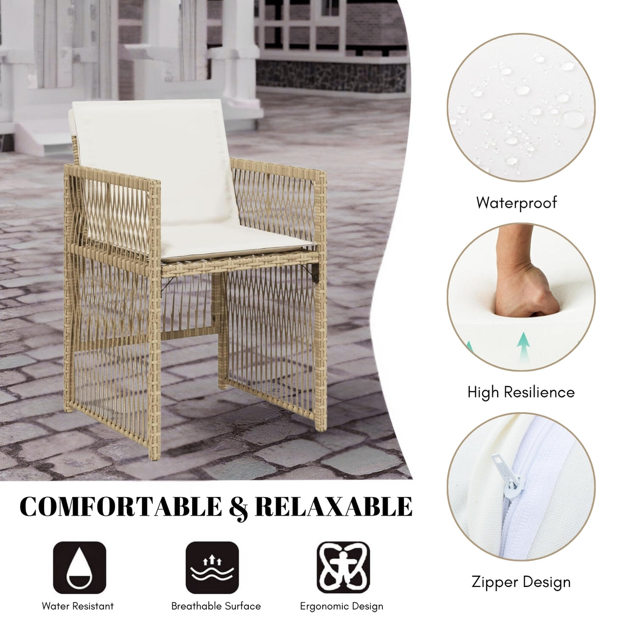 10 Seater Outdoor Rattan Wicker Dinning Set