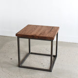 Modern Solid Sheesham Wood Top End Table