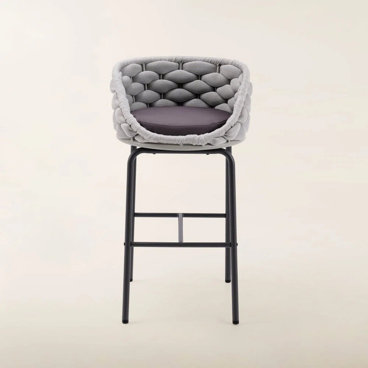 2-Piece Outdoor Rope Bar Chairs – Stylish Comfort Built to Last