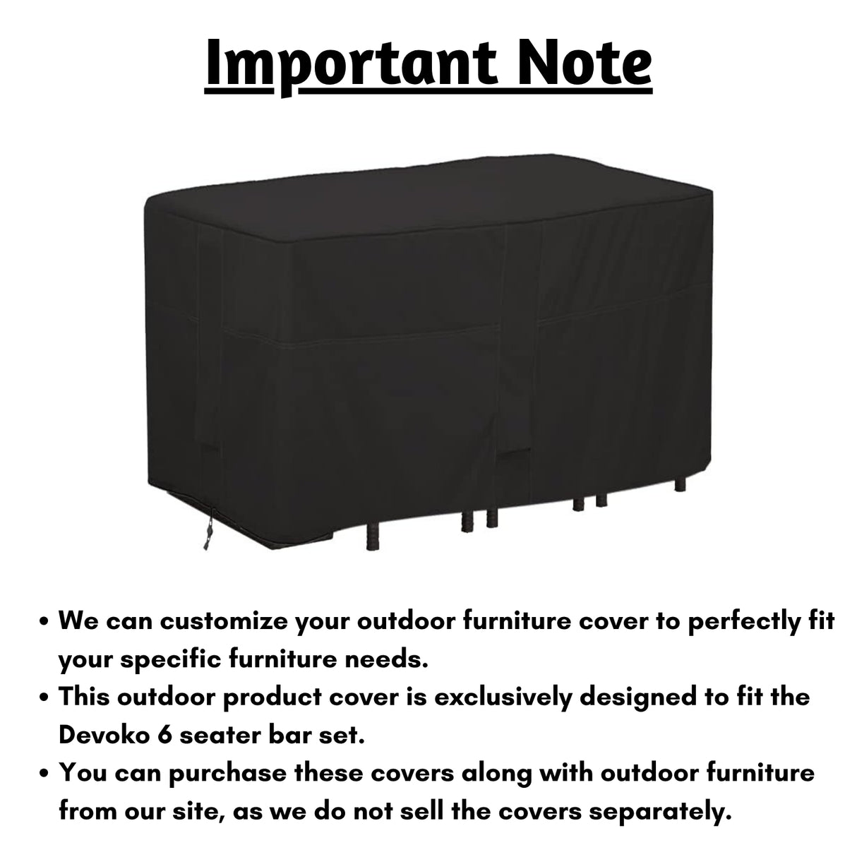 Outdoor 6+1 Bar Set Cover
