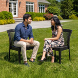 Outdoor Rattan Wicker Patio Dining Chairs