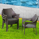 Outdoor Rattan Wicker Patio Dining Chairs
