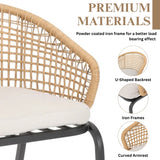 3 Piece Garden Outdoor Rope Patio Set