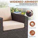 Outdoor Wicker 7-Seater Sofa Set