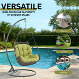 Outdoor Rattan Wicker Hanging Swing Chair with Cushion