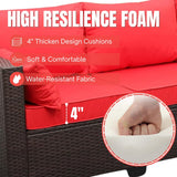 3-Seater Outdoor Rattan Wicker Patio Sofa