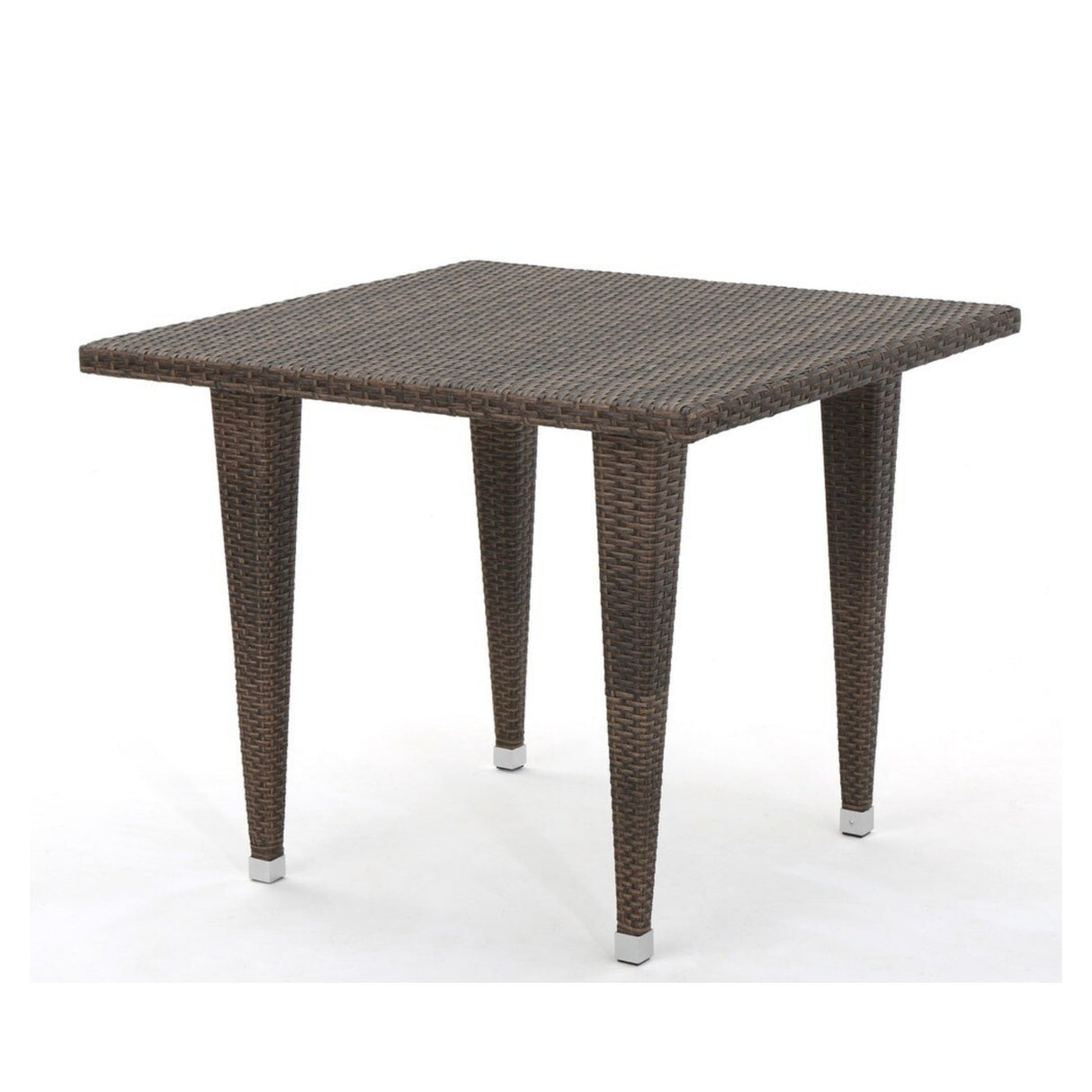 Outdoor Wicker Patio Counter Height Table (Dark Brown)
