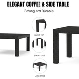 All Weather Outdoor Wicker Garden L-Shape Sectional Conversation Set
