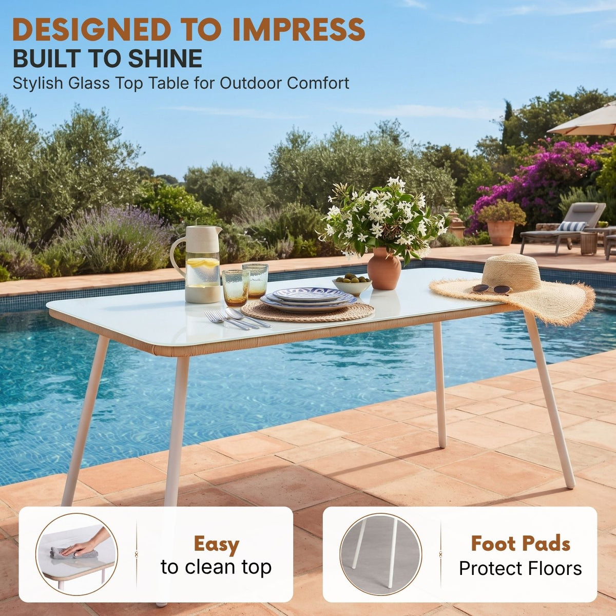 Outdoor Rope 5-Piece Patio Dining Set