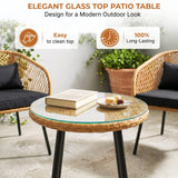 Outdoor Wicker 3-Piece Patio Set
