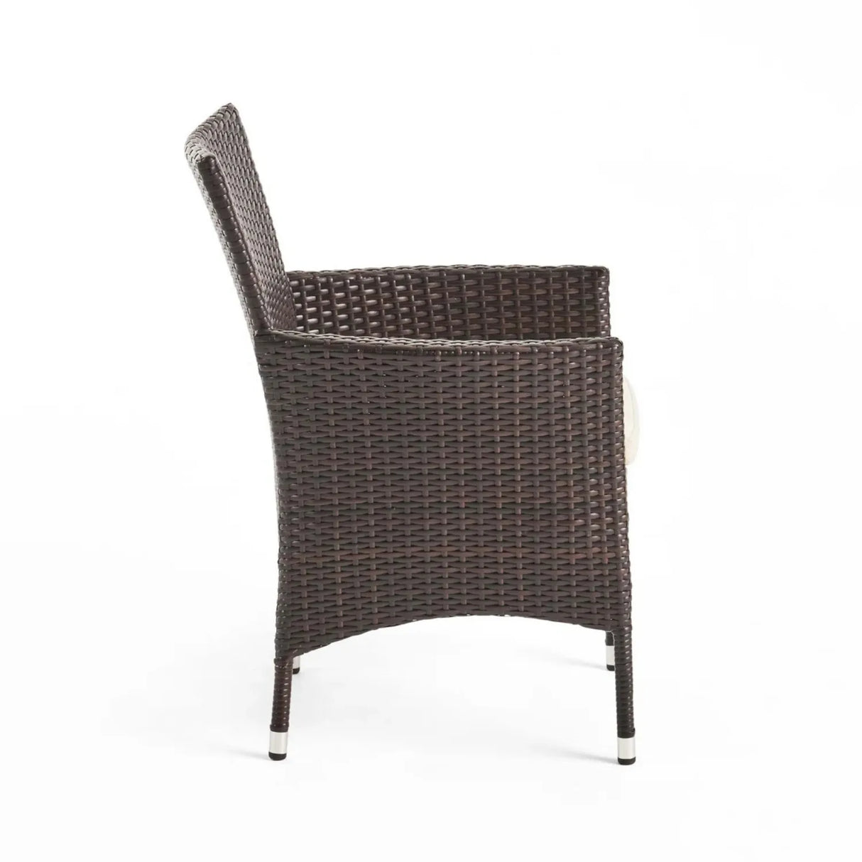 2-Piece Outdoor Rattan Wicker Patio Dining Chairs