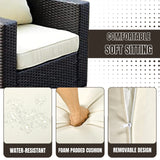 1-Piece Outdoor Wicker Single Seater Sofa