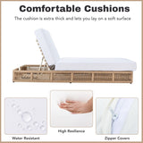 Outdoor All-Weather Rope Lounger with Cushions
