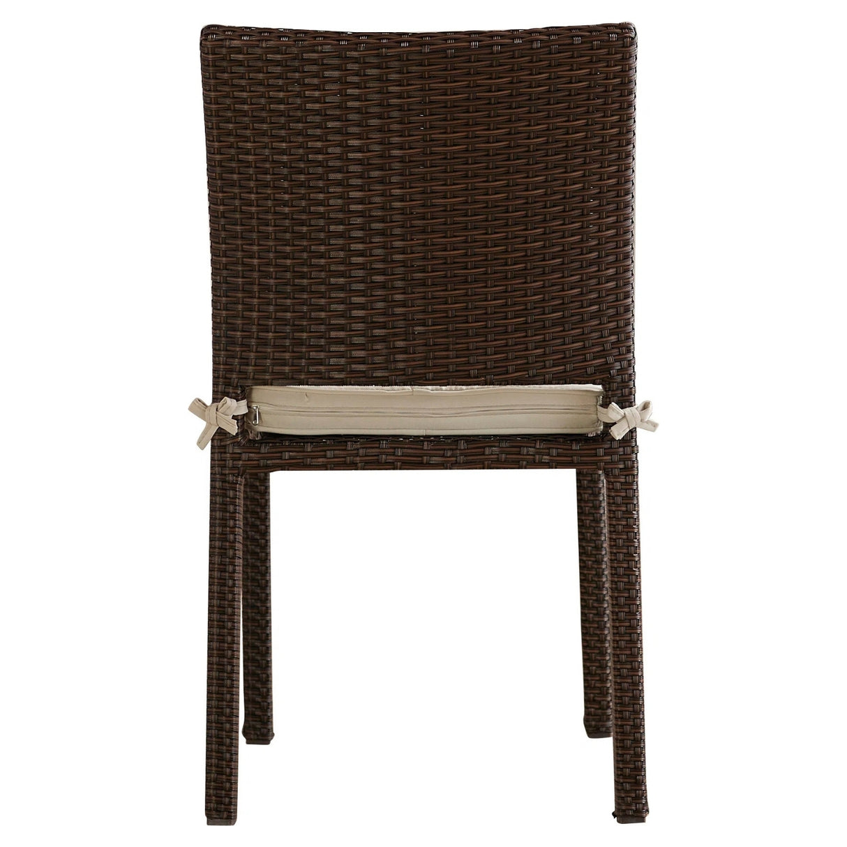 1-Piece Outdoor Rattan Wicker Patio Dining Chair