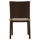 1-Piece Outdoor Rattan Wicker Patio Dining Chair